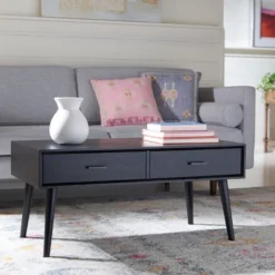 Safavieh Mozart Mid-Century Coffee Table with 2 Storage Drawers