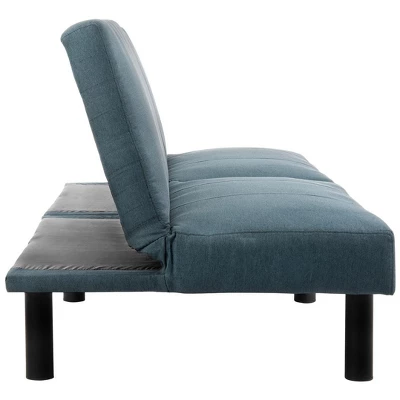 Safavieh Astoria Foldable Futon Bed - Navy/Black 6 Safavieh Astoria Foldable Futon Bed - Navy/Black - Image 4