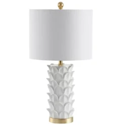 Safavieh Nico 25-Inch Table Lamp (Set of 2) - White & Gold -Safavieh Furniture GUEST c775f331 99c9 462e 9f20 1d006c221912