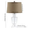 Safavieh Amby Clear Glass Table Lamps - Set of 2