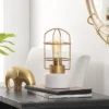 Safavieh Sadaf 10.5 Inch Table Lamp - Brass and White Marble Accent Light -Safavieh Furniture GUEST c80b8e51 237d 4050 8e6a 2483f8333726