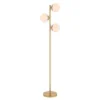 Safavieh Devlyn 62-Inch 3-Light Gold Floor Lamp with LED Bulbs