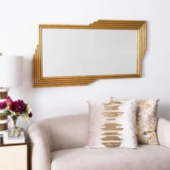 Safavieh Trenla Gold Foil Geometric Wall Mirror