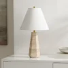 Safavieh Calla 23.5-inch Travertine Table Lamp in Beige -Safavieh Furniture GUEST c9f7044a 4afb 4855 9054 b95e19a71ee8