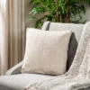 Safavieh Simona Natural 18" x 18" Cotton Accent Pillow -Safavieh Furniture GUEST cd13d877 68ea 4884 94d3 d9baeb9e6804