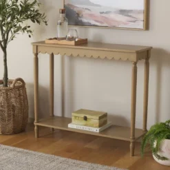 Safavieh Haven Console Table in Desert Brown Finish
