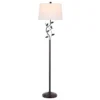 Safavieh Rudy Iron Floor Lamp - Artistic Black Finish with LED Bulb Included -Safavieh Furniture GUEST cdd3d8aa 5fee 435e 839a 228265c772bd