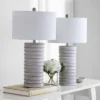 Safavieh Melina White Wash Table Lamps - Set of 2 -Safavieh Furniture GUEST cf5205ff 3dd6 4bda 8511 1c002356d815