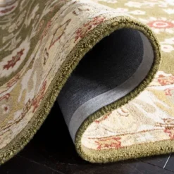 Safavieh Katina Collection 2'3" x 8' Floral Hand-Tufted Runner Rug - Moss Green/Ivory -Safavieh Furniture GUEST d2f6977c 2190 426a b971 6fdec6ed3a4a