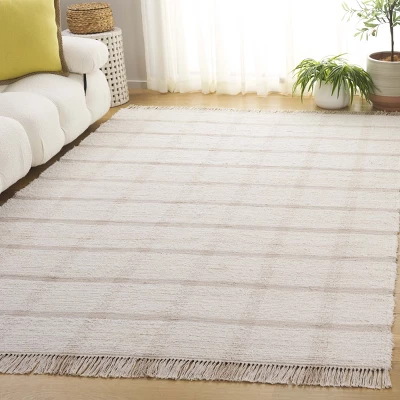 Safavieh Montauk MTK322 Hand Woven 6' Round Ivory & Beige Rug 3 Safavieh Montauk MTK322 Hand Woven 6' Round Ivory & Beige Rug
