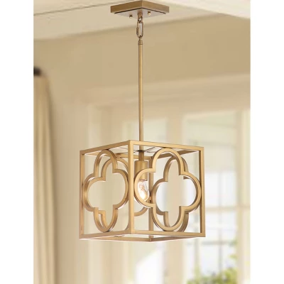 Safavieh Rabia 14-Inch Trellis Pendant in Gold Finish 4 Safavieh Rabia 14-Inch Trellis Pendant in Gold Finish - Image 2