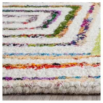 Safavieh Ivy Collection Hand-Tufted Cotton & Wool Area Rug 3 Safavieh Ivy Collection Hand-Tufted Cotton & Wool Area Rug