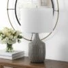 Safavieh Secia Table Lamp - Grey Ceramic Leaf Design with White Shade 2 Safavieh Secia Table Lamp - Grey Ceramic Leaf Design with White Shade -Safavieh Furniture GUEST d362b4a1 7234 4ae4 a0f4 18dd0786ebf9