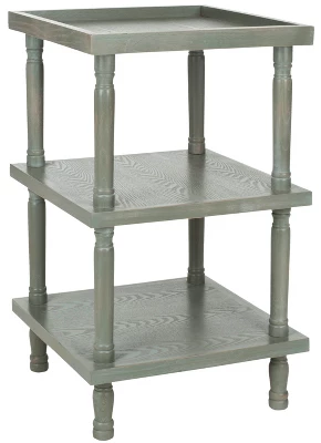Safavieh Esmeralda 3-Tier Side Table in Ash Grey 3 Safavieh Esmeralda 3-Tier Side Table in Ash Grey