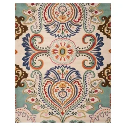 Safavieh Harvey Medallion Hand-Tufted Wool Area Rug -Safavieh Furniture GUEST d3ed5867 6f14 45de 966b 5aa82b9e41ec
