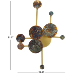 Safavieh Ralsei 22" Iron Wall Decor in Antique Brass with LED Backlighting -Safavieh Furniture GUEST d50b6164 823f 46fd a7e4 a19d3c5921dc