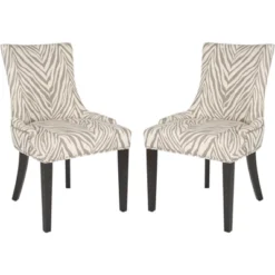 Safavieh Lester 19-Inch Upholstered Dining Chairs - Set of 2 38 Safavieh Lester 19-Inch Upholstered Dining Chairs - Set of 2 -Safavieh Furniture GUEST d5e40ebd 70cd 4586 9053 770422c4ee47