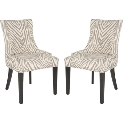 Safavieh Lester 19-Inch Upholstered Dining Chairs - Set of 2 20 Safavieh Lester 19-Inch Upholstered Dining Chairs - Set of 2 - Image 18