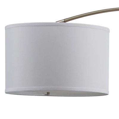 Safavieh Polaris Arc Floor Lamp with Marble Base and Cotton Shade 7 Safavieh Polaris Arc Floor Lamp with Marble Base and Cotton Shade - Image 5