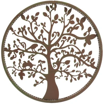 Safavieh 20-Inch Tree of Life Indoor/Outdoor Metal Wall Decor in Pearl White 4 Safavieh 20-Inch Tree of Life Indoor/Outdoor Metal Wall Decor in Pearl White - Image 2
