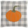 Safavieh Fall Pumpkin Gingham Accent Pillow - 20"x20"