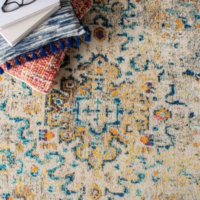 Safavieh Madison MAD474 Area Rug - Vibrant Antique Distressed Style 7 Safavieh Madison MAD474 Area Rug - Vibrant Antique Distressed Style - Image 5