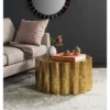 Safavieh Miriam Gold Coffee Table - Modern Architectural Glamour -Safavieh Furniture GUEST d77ad72b 6e79 4baa 91cc 554a97fb90ed