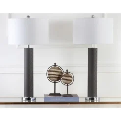 Safavieh Ollie 31.5-Inch Grey Faux Alligator Table Lamps - Set of 2 18 Safavieh Ollie 31.5-Inch Grey Faux Alligator Table Lamps - Set of 2 -Safavieh Furniture GUEST d7f26220 87cc 4304 bc75 b6a7287a1b59