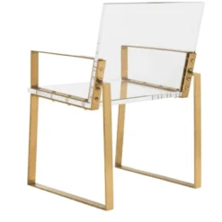 Safavieh Langston Acrylic Arm Chair with Brass Finish 13 Safavieh Langston Acrylic Arm Chair with Brass Finish -Safavieh Furniture GUEST d9df9e42 a6ae 4d37 96b6 d9ee128c1638