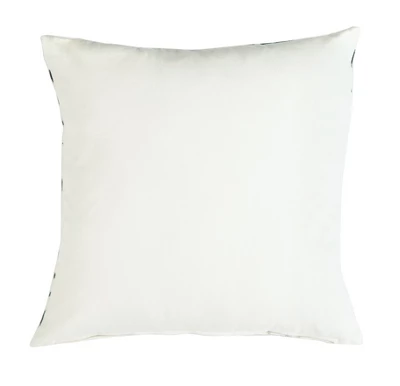 Arya Pillow - Beige/Navy - 20" X 20" - Safavieh 5 Arya Pillow - Beige/Navy - 20" X 20" - Safavieh - Image 3