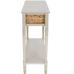 Christa Console Table With Storage - Vintage Grey - Safavieh -Safavieh Furniture GUEST daf9762c 234a 4058 96dc 04d7fa1e6d07