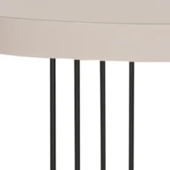 Safavieh Kelly Mid Century Scandinavian Lacquer Side Table in Taupe and Black -Safavieh Furniture GUEST dce410a6 08b9 407a 8d85 52beae72dff3