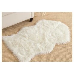 Safavieh Haven Faux Sheepskin Solid Area Rug -Safavieh Furniture GUEST dd318d0c dd65 4e98 a6c1 a6518780169d