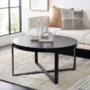 Safavieh Navya Round Coffee Table - Mixed Media Geometric Design -Safavieh Furniture GUEST de79af14 40e7 49cc 80b4 e9c2db62d87c