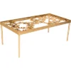Otto Ginkgo Leaf Coffee Table - Gold/Glass - Safavieh -Safavieh Furniture GUEST def2c343 8e83 4955 b31a 5944fe61d236