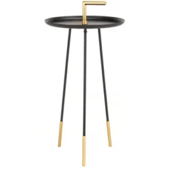Safavieh Delia Handle Side Table in Black and Gold 10 Safavieh Delia Handle Side Table in Black and Gold -Safavieh Furniture GUEST e00fa388 c3fe 456d b0bc c7d788c23b08