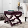 Safavieh Mystic Ottoman with Silver Nail Heads in Plum Velvet 2 Safavieh Mystic Ottoman with Silver Nail Heads in Plum Velvet -Safavieh Furniture GUEST e1163b6c 5ffb 4bbb 9cae 674b24f0a420