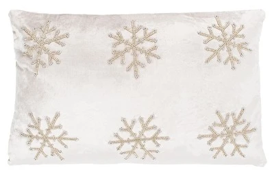 Safavieh Sydnee Snowflake Decorative Throw Pillow 4 Safavieh Sydnee Snowflake Decorative Throw Pillow - Image 2