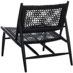 Safavieh Bandelier Woven Leather Accent Chair - Sungkai Wood -Safavieh Furniture GUEST e1a75bde 8910 4179 9e58 a23251b5cf29