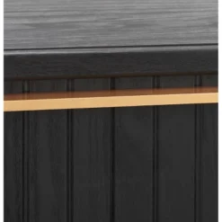 Safavieh Axelle 2-Drawer Nightstand in Walnut and Black Metal -Safavieh Furniture GUEST e2961fc6 1b4d 498c 976a f070a51f9083