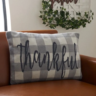 Safavieh Be Thankful Knit Cotton Throw Pillow - 16"x24" 4 Safavieh Be Thankful Knit Cotton Throw Pillow - 16"x24" - Image 2