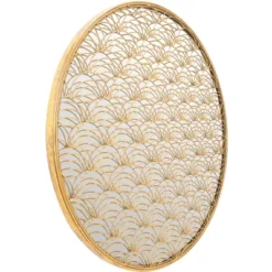 Safavieh Chanti Gold Foil Round Wall Mirror - 30 Inch -Safavieh Furniture GUEST e2f9f479 f719 4c20 bf08 07f13117c452