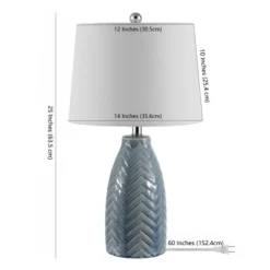 Safavieh Naji 24.5-Inch Ceramic Table Lamp in Blue Grey -Safavieh Furniture GUEST e3117a0d 0bde 4fe4 a7b6 b57c49f55cd3