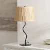 Safavieh Ziggi 24.25-Inch Modern Table Lamp with Natural Paper Rope Shade