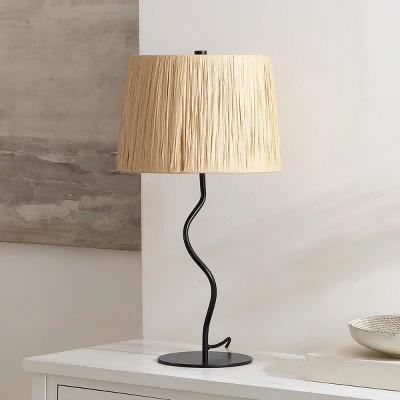 Safavieh Ziggi 24.25-Inch Modern Table Lamp with Natural Paper Rope Shade 3 Safavieh Ziggi 24.25-Inch Modern Table Lamp with Natural Paper Rope Shade