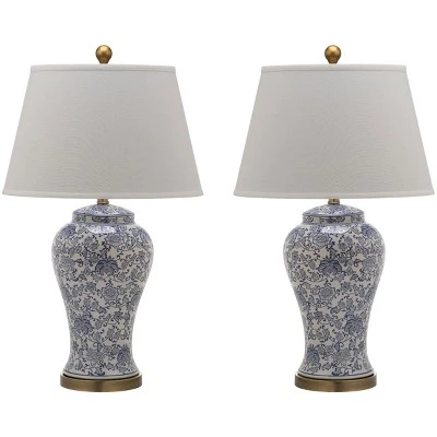 Safavieh Spring Blossom 29-Inch Ceramic Table Lamp Set - LIT4170 10 Safavieh Spring Blossom 29-Inch Ceramic Table Lamp Set - LIT4170 - Image 8