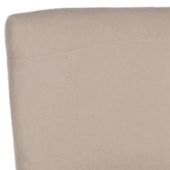 Safavieh Dale Arm Chair in Taupe Linen with Espresso Birch Legs -Safavieh Furniture GUEST e8b75892 cf46 482d a07a 584a2c3946cc