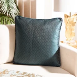 Safavieh Aderyn Teal Iridescent Accent Pillow - 18" x 18"