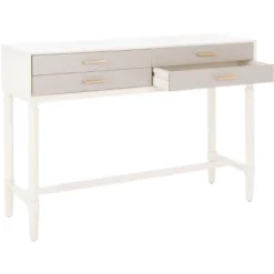 Estella 4 Drawer Console Table - Safavieh -Safavieh Furniture GUEST ea14c860 97a4 4def ba79 5a495007490e