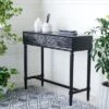 Safavieh Aliyah 2-Drawer Console Table - Sleek Black Finish -Safavieh Furniture GUEST eb365675 ee52 440b 9f35 650dc9d360ae